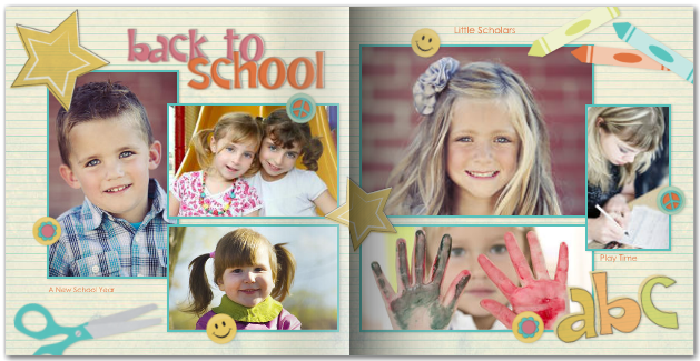 make your own back to school photo book
