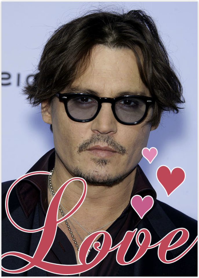 Johnny Depp valentine