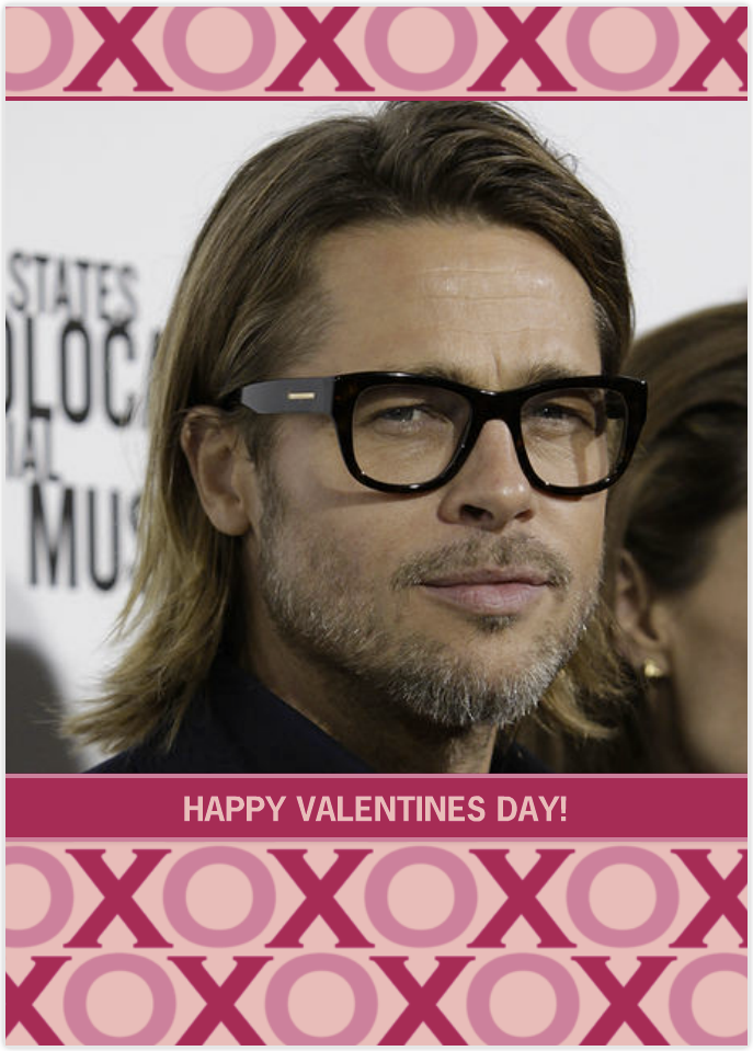 Brad Pitt valentine
