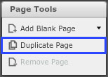 Duplicate Page Button