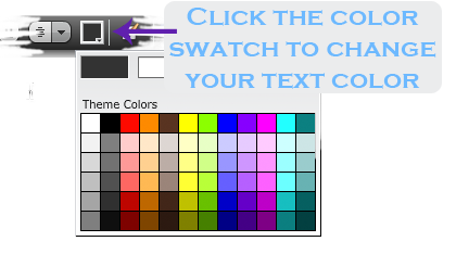 Text Color Swatch