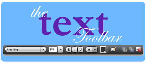 Text Toolbar Pin