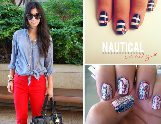 4th of july party outfits and nails