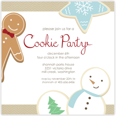 Cookie Party Invitation