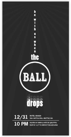 Ball Drop Invite
