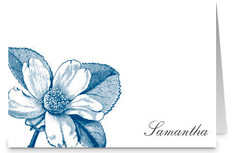 Illustrated Floral Note Card