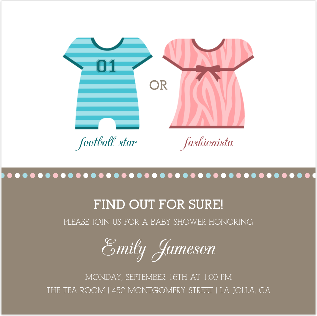 baby shower invitation for friends