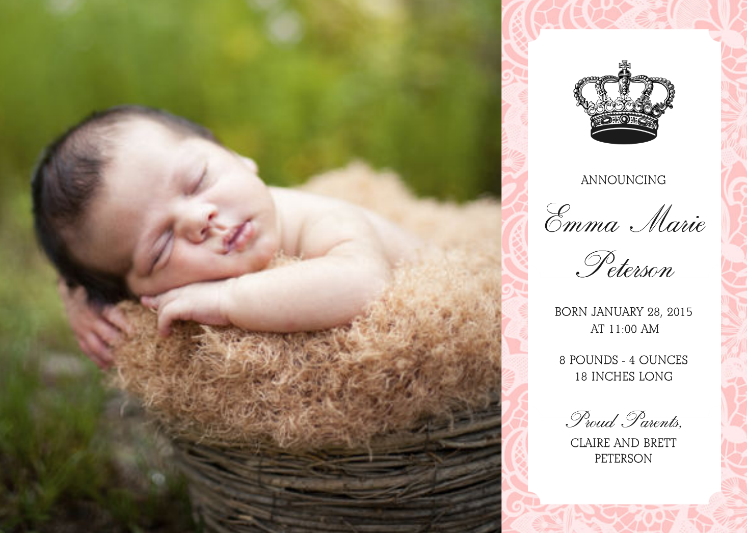 Royal Baby Birth Announcement