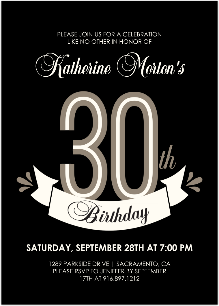 Milestone Birthday Party