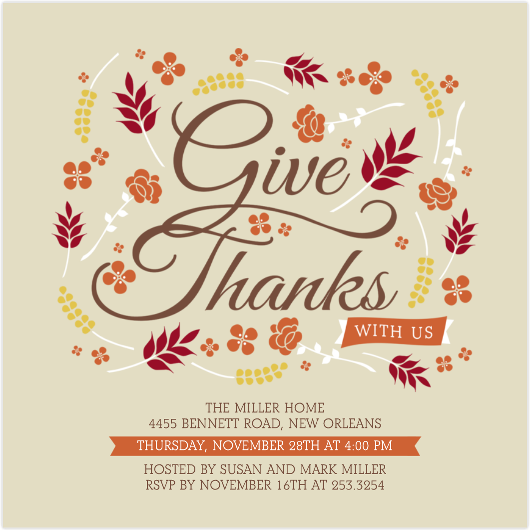 Personalized Thanksgiving Cards