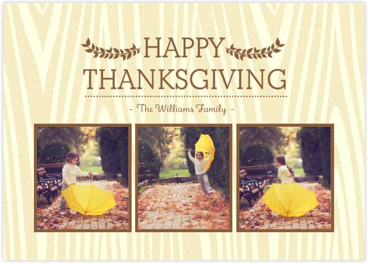 Rustic Thanksgiving Cards