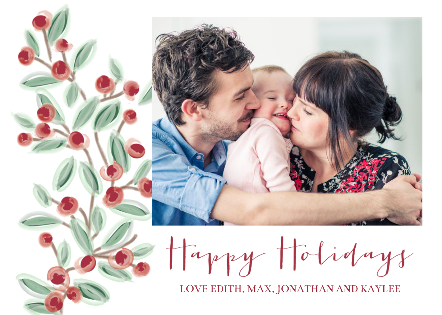 Watercolor Holiday Card Trends