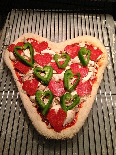 Heart Pizza Idea
