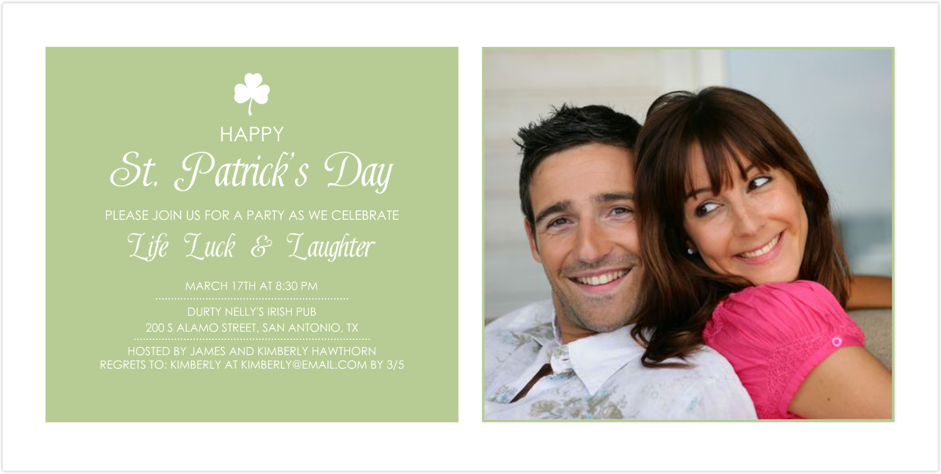 St. Patrick's Day Party Invites