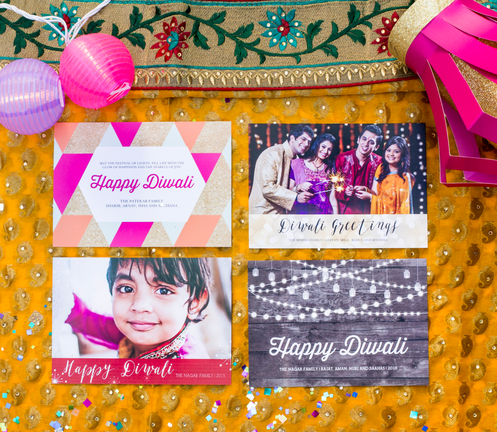 diwali photo card holiday mixbook hindu photocard