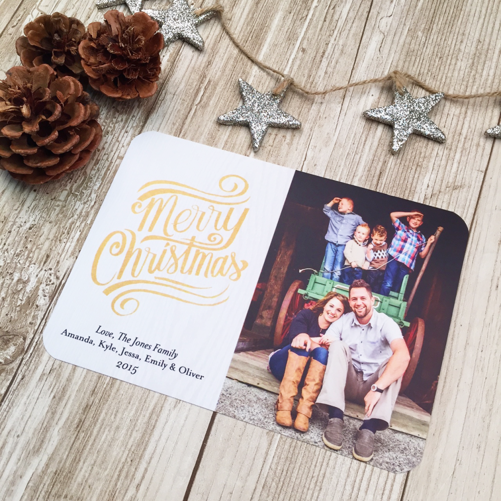rustic card holiday family mixbook studio calico