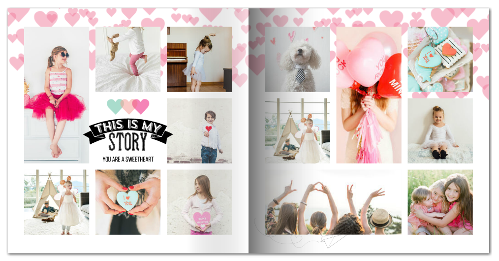 Sprinkled with love valentines day photo book