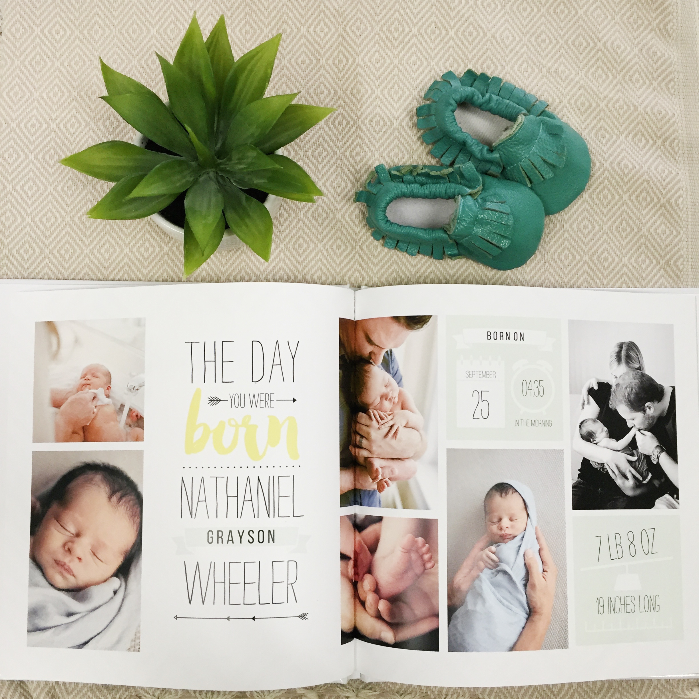 welcome baby photo book mixbook 10