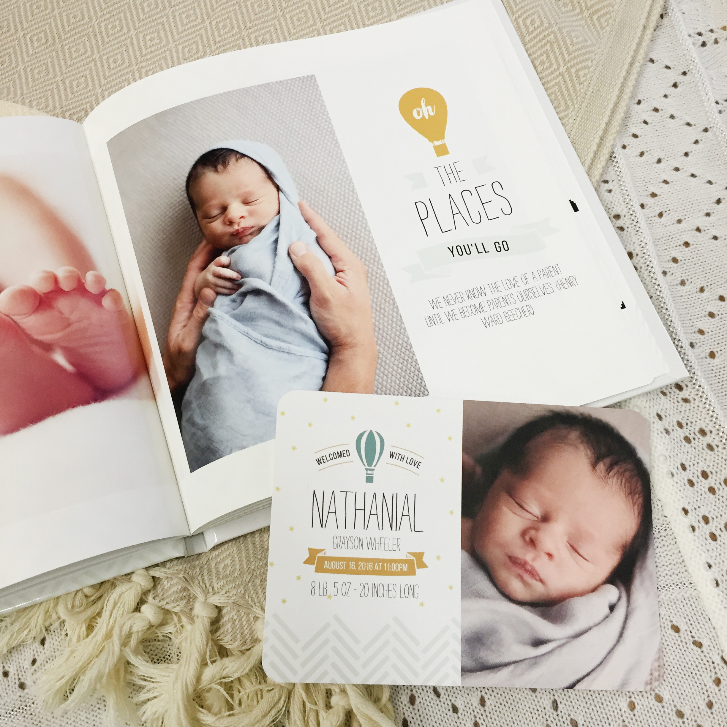 welcome baby photo book mixbook 8