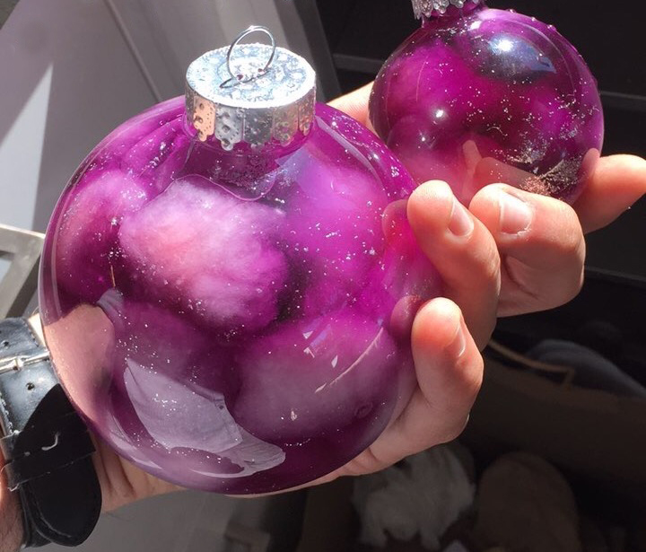 DIY Galaxy Ornaments