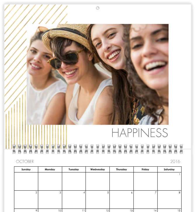 simple modern custom photo calendar mixbook 2
