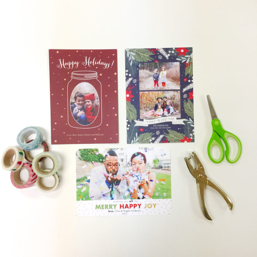 upcycle holiday cards